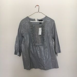 BCBG silver top